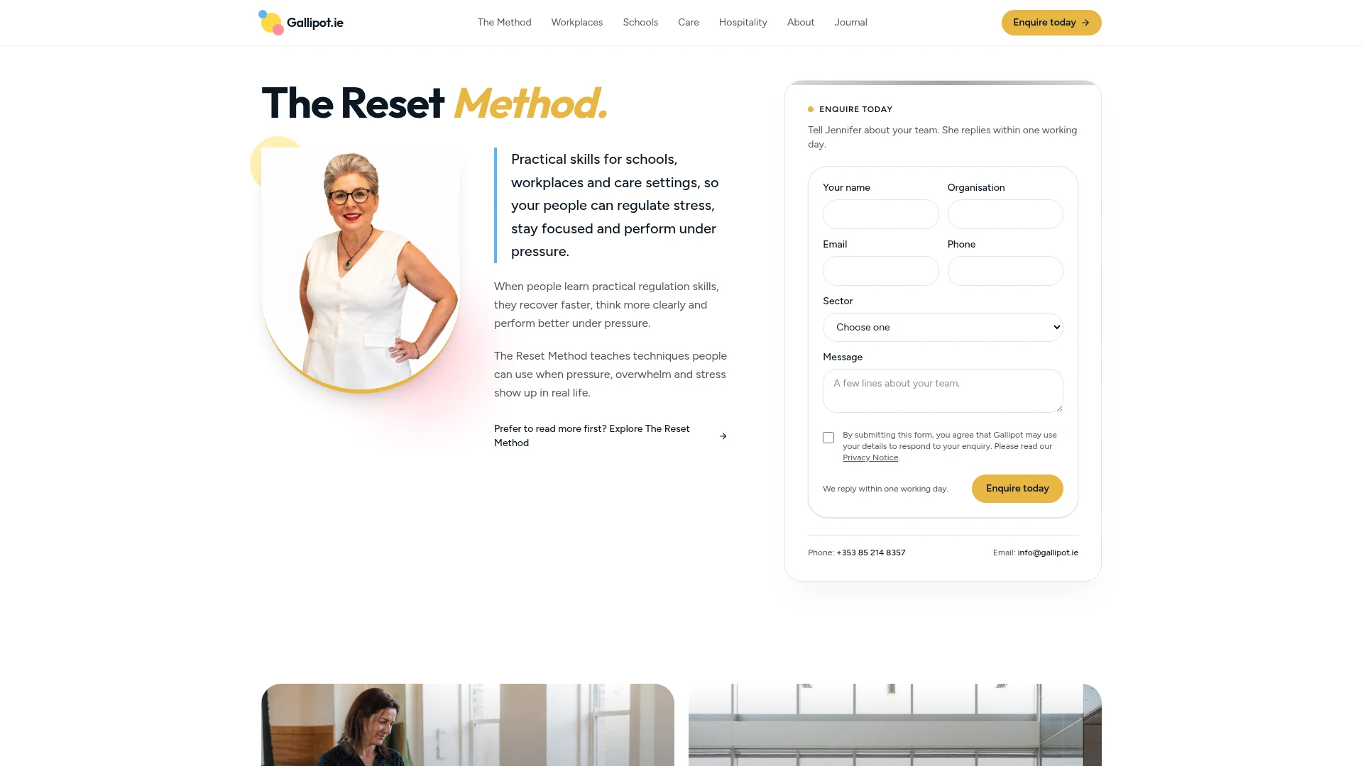 Gallipot - Healthcare website design by VisionWeb Ireland