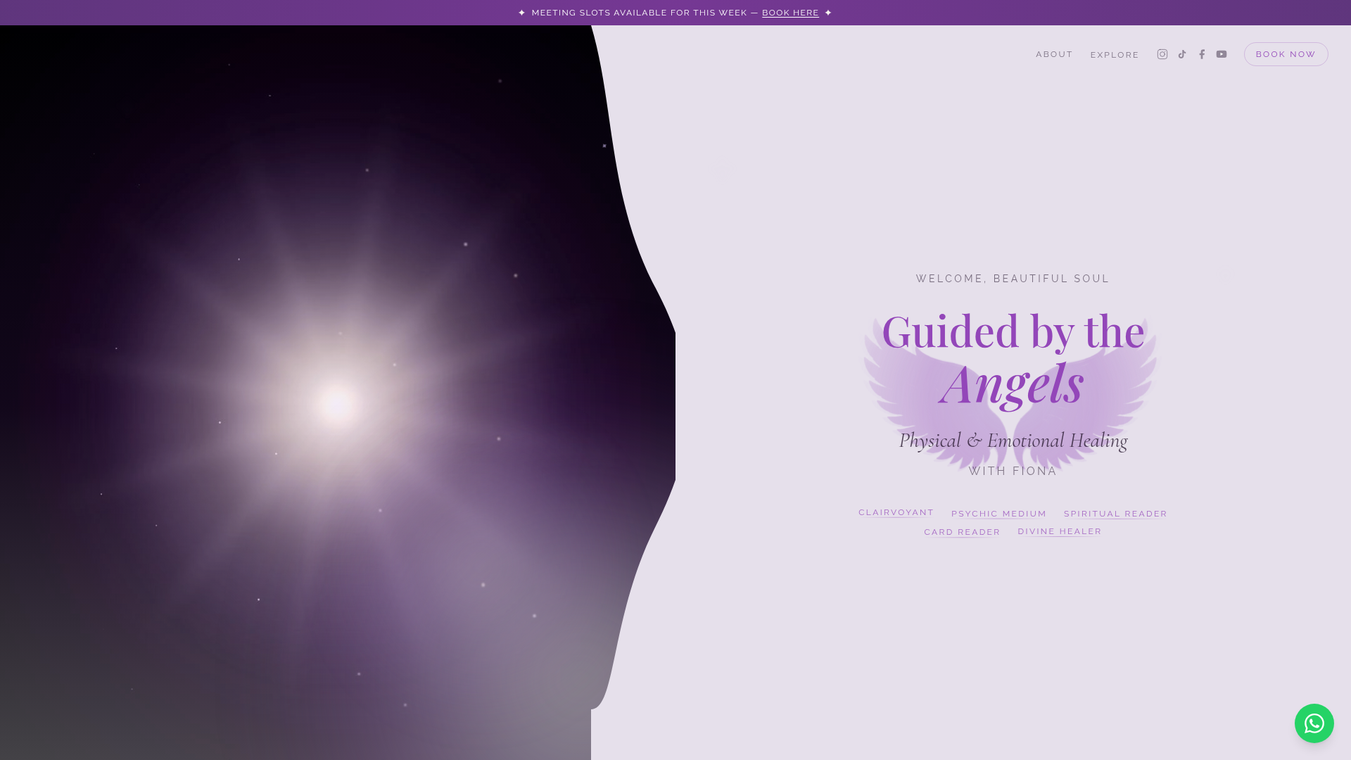 Guided by The Angels website preview
