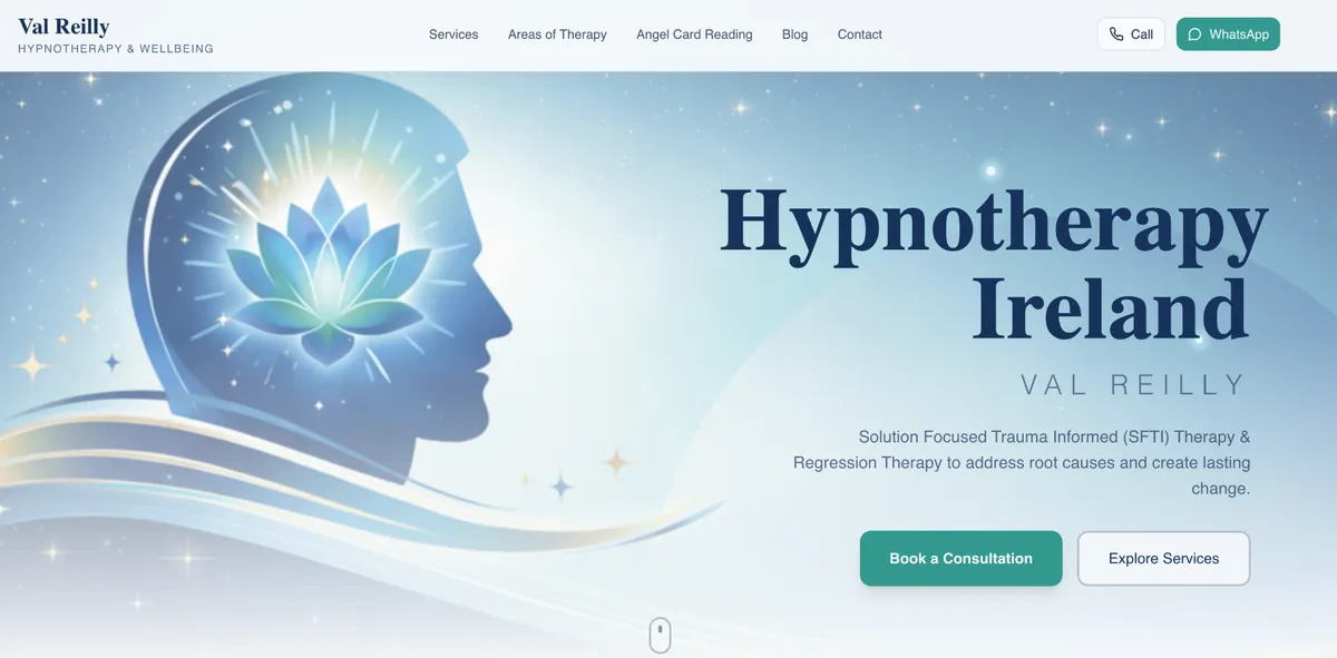 Hypnotherapy Ireland website preview